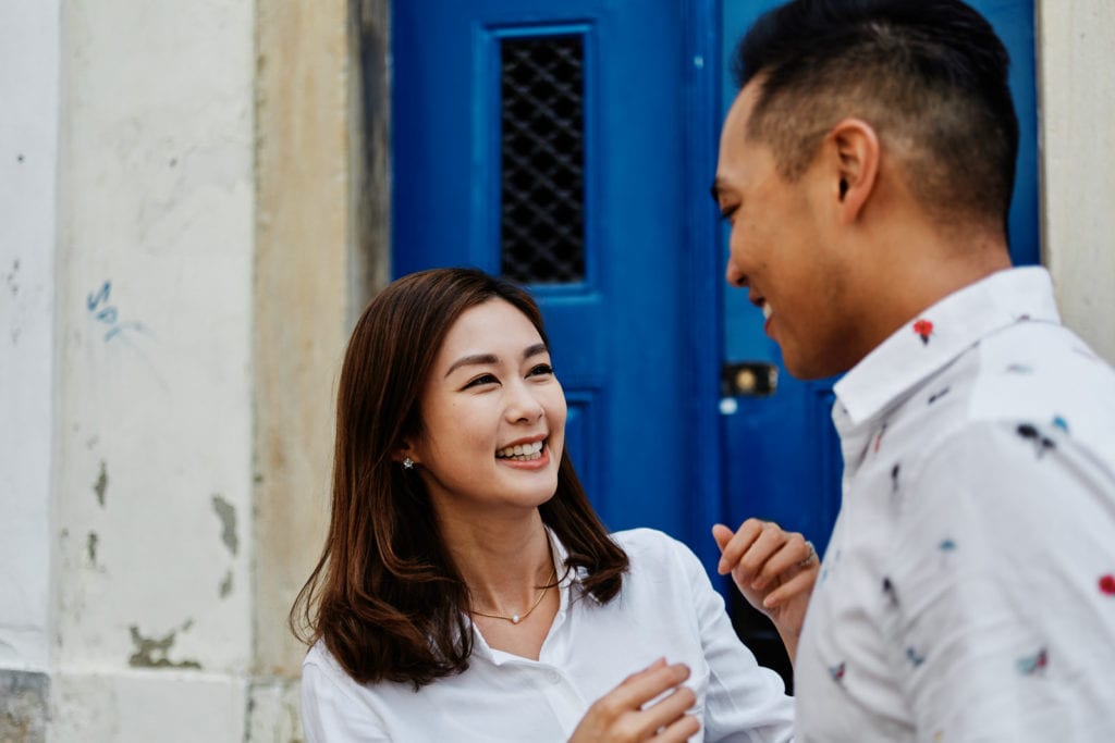 Eliza Sam and Joshua Ngo during a photoshoot in Lisbon, Portugal